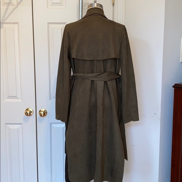 FAUX SUEDE TRENCH - Picture 4 of 5